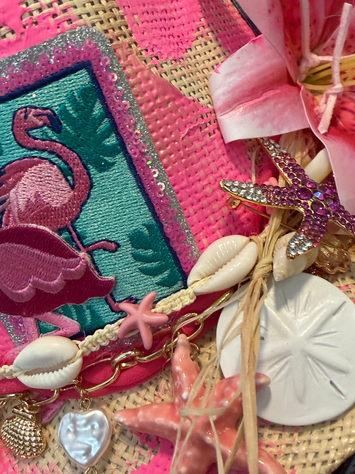 Blu Coconut Flamingo Fling Fedora 🦩🌴🌺