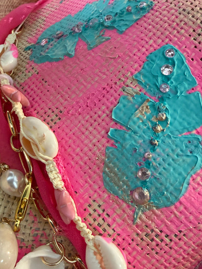 Blu Coconut Flamingo Fling Fedora 🦩🌴🌺