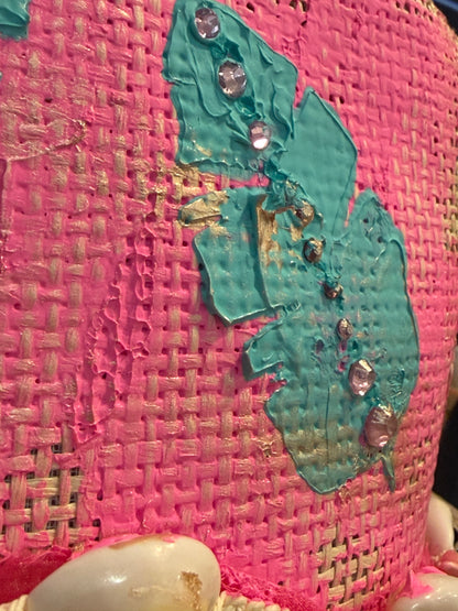 Blu Coconut Flamingo Fling Fedora 🦩🌴🌺