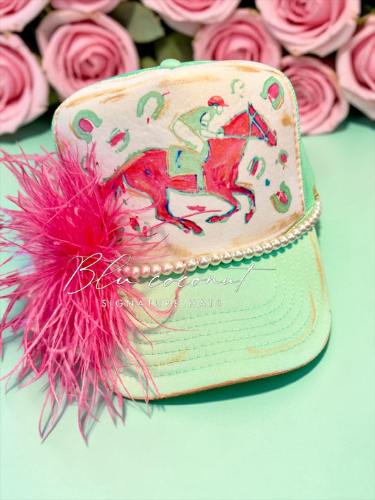 Blu Coconut Derby Trucker
