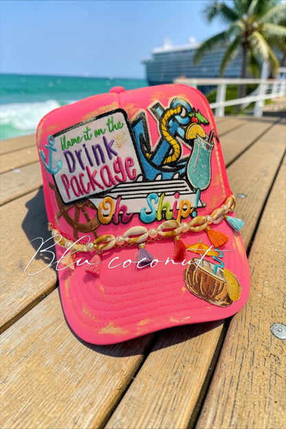 Blu Coconut Oh Ship Trucker Hat