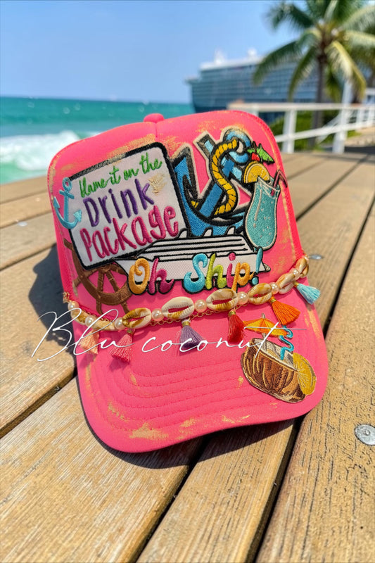 Blu Coconut Oh Ship Trucker Hat