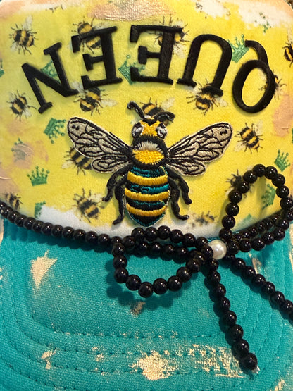 Blu Coconut Queen Bee Trucker Hat 👑🐝