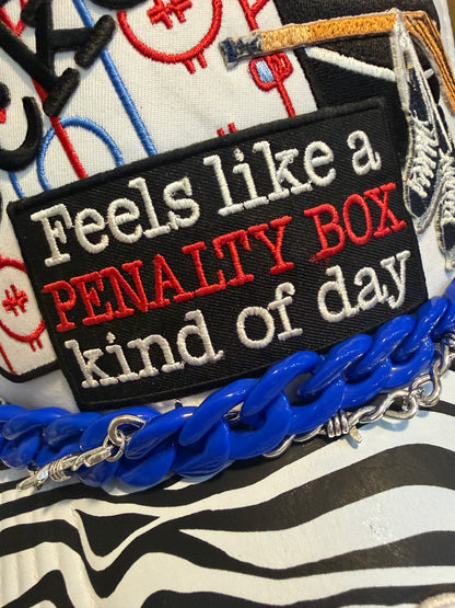 Blu Coconut blue and white hockey trucker