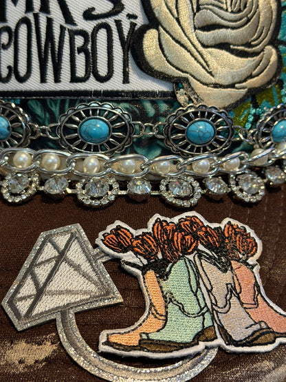 Blu Coconut Mrs. Cowboy Trucker