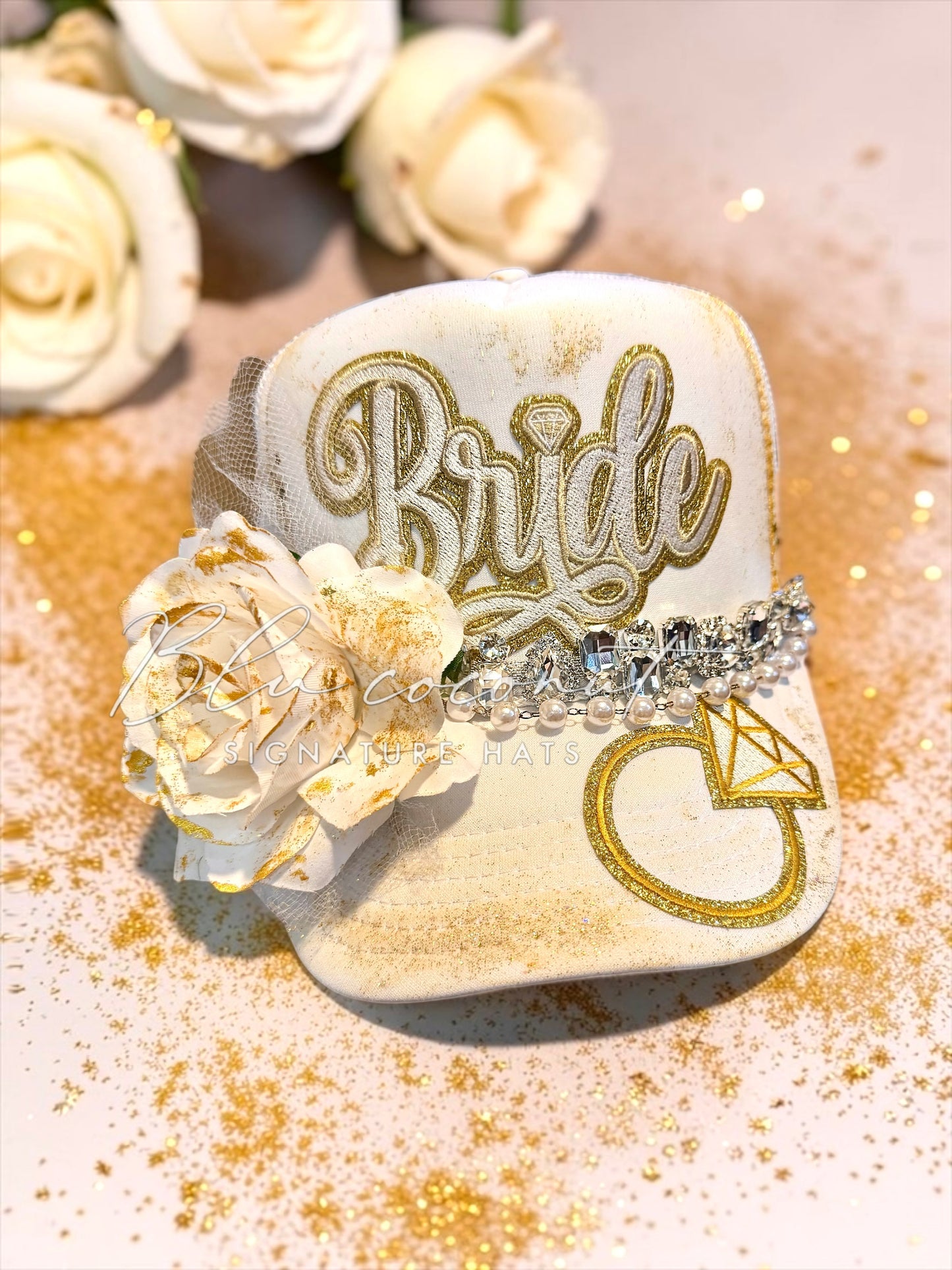 Blu Coconut Bride Trucker