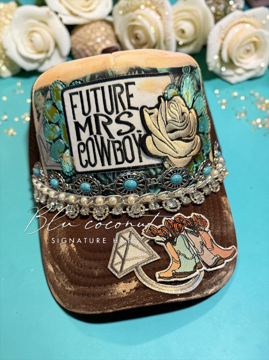 Blu Coconut Mrs. Cowboy Trucker