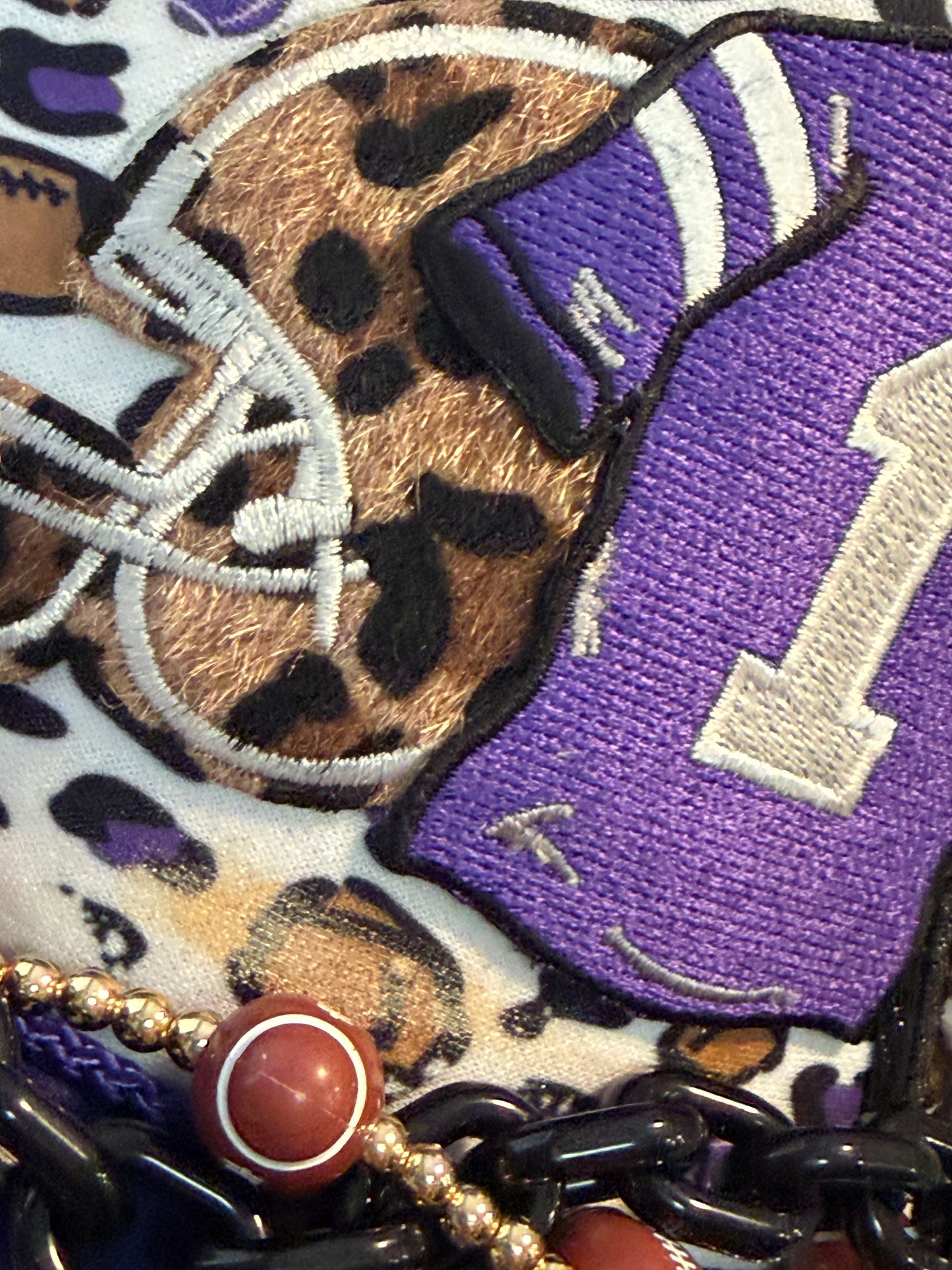 Blu Coconut purple football trucker hat