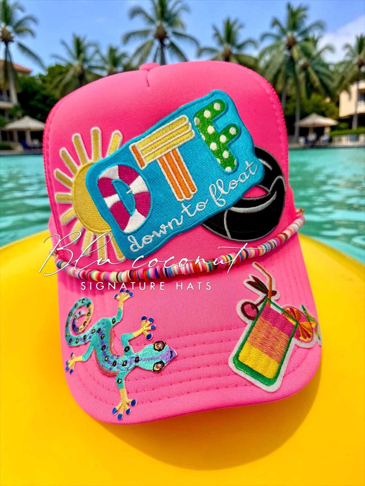 Blu Coconut DTF Trucker
