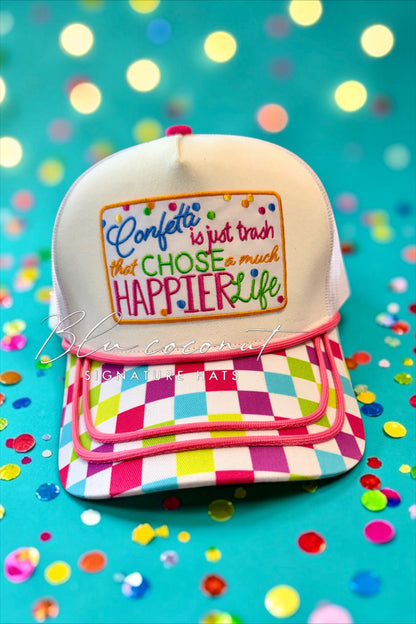 Blu Coconut Confetti Trucker