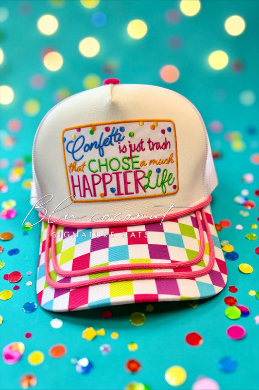 Blu Coconut Confetti Trucker