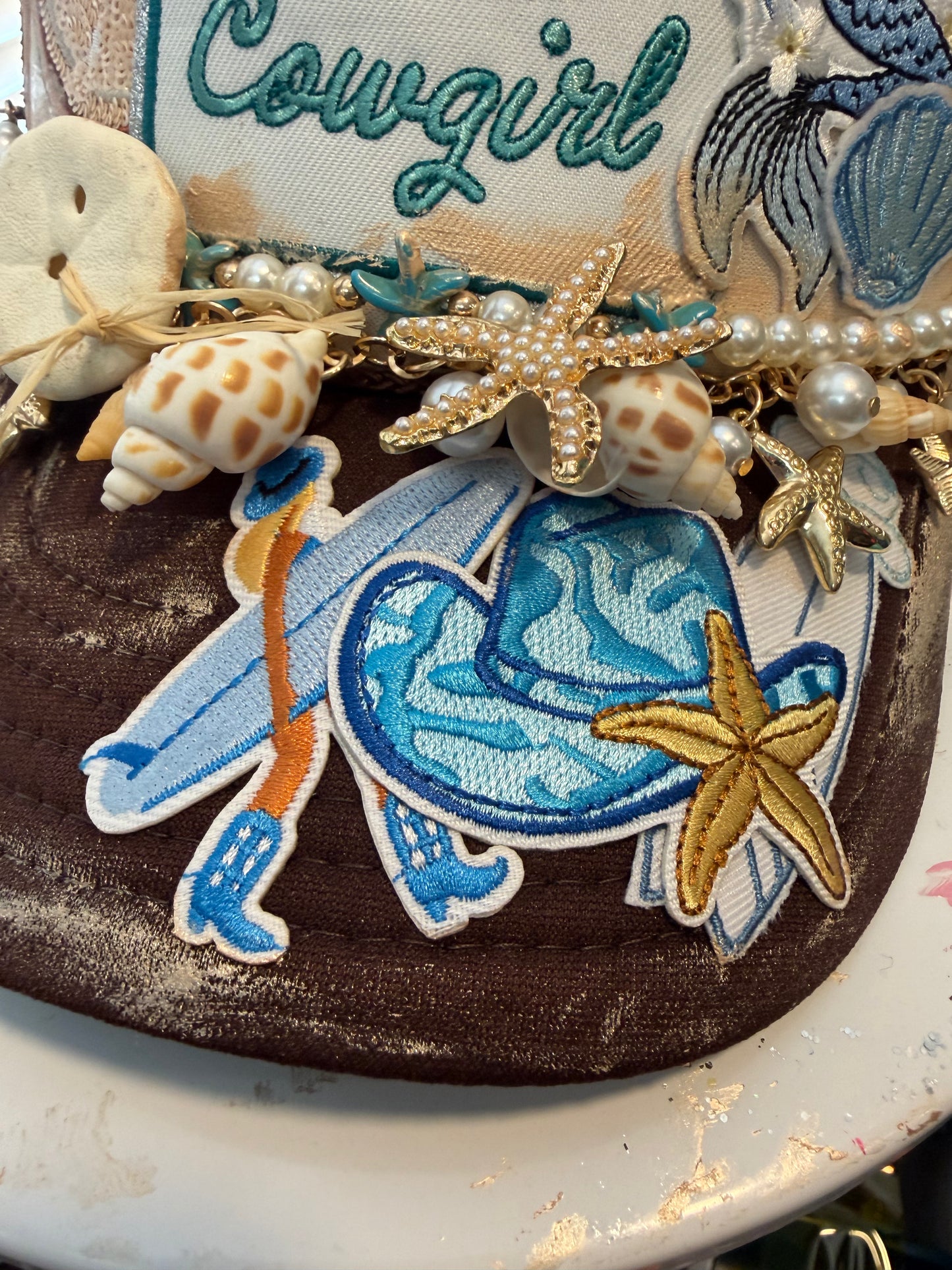 Blu Coconut Coastal Cowgirl Trucker