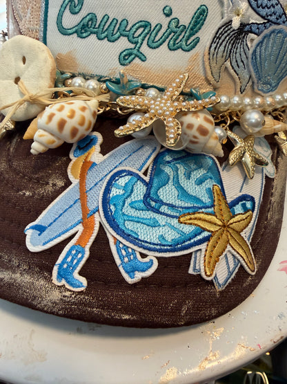 Blu Coconut Coastal Cowgirl Trucker