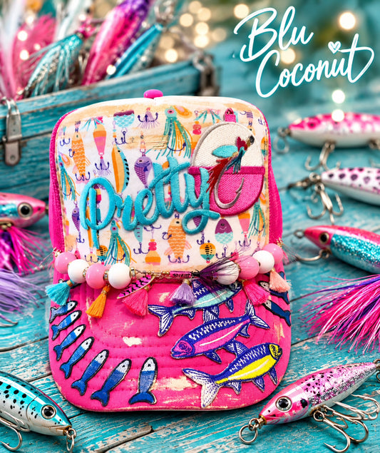 Blu Coconut pretty fly Trucker hat