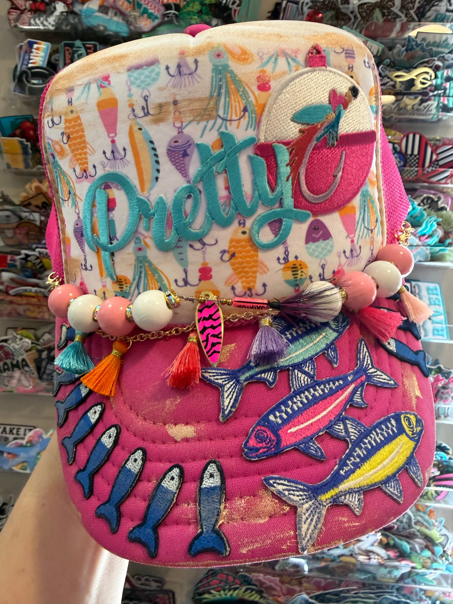 Blu Coconut pretty fly Trucker hat