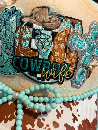 Blu Coconut Cowboy Wife Trucker