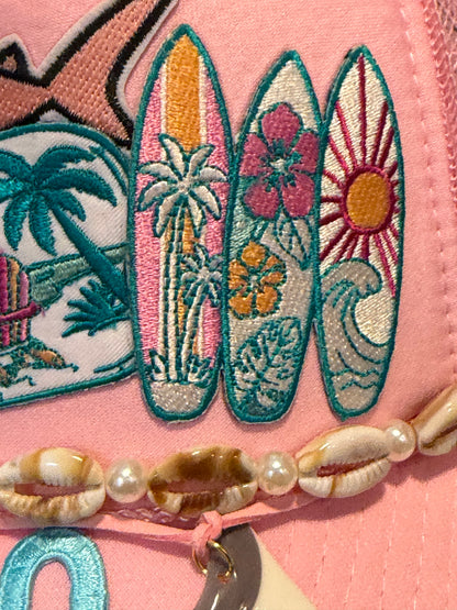 Blu Coconut Ciao Beaches Trucker Hat! 🌊🦈