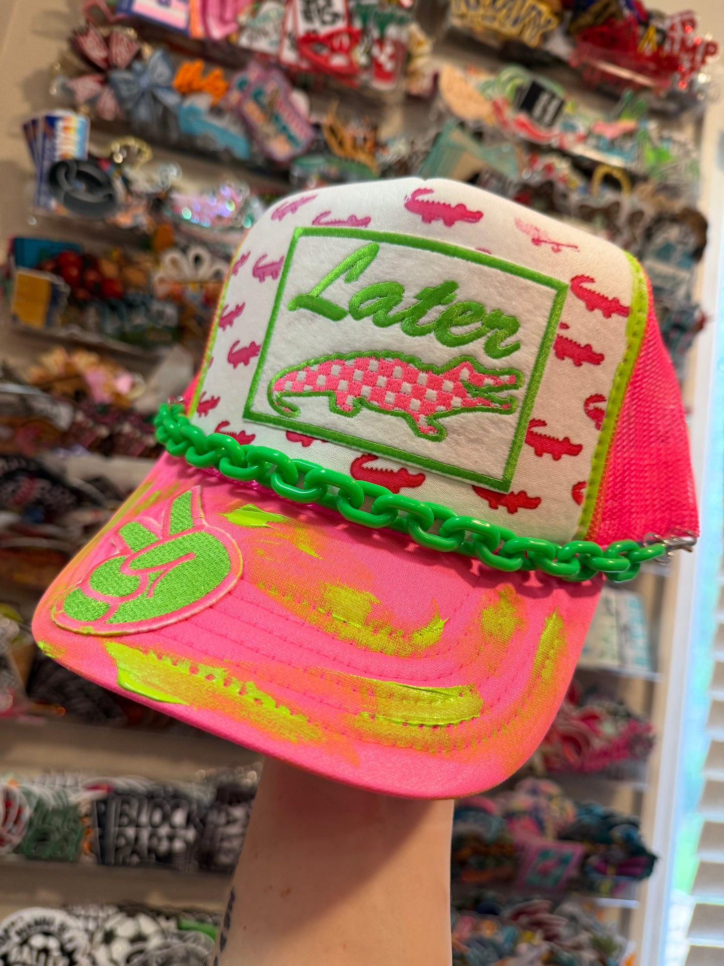 Blu Coconut Later Gator  trucker hat