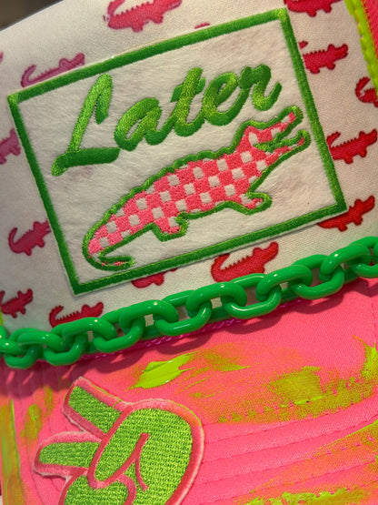 Blu Coconut Later Gator  trucker hat