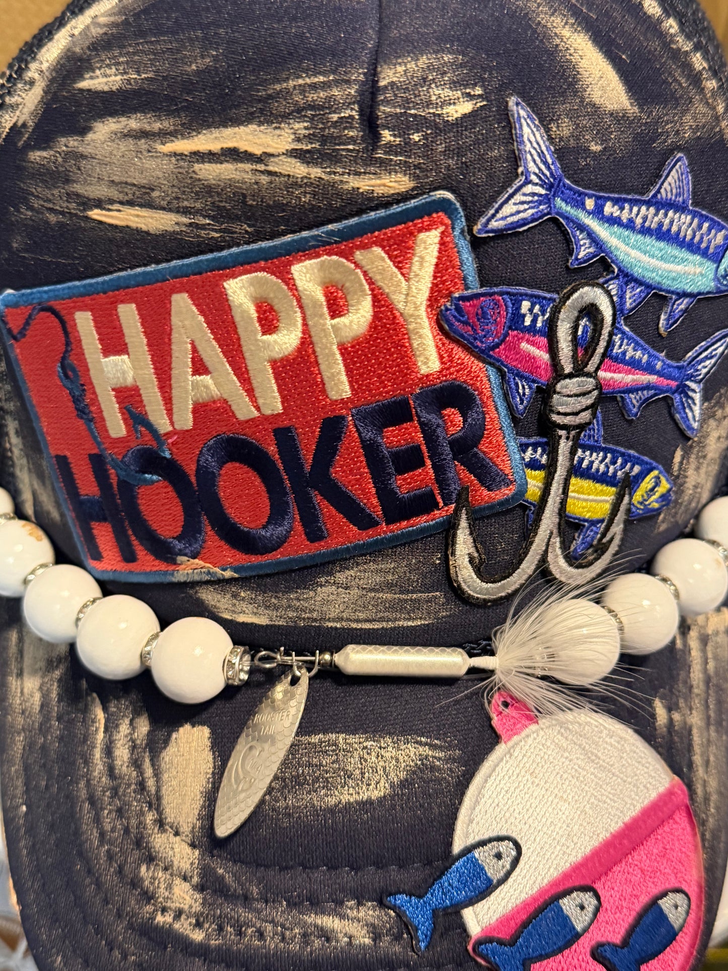 Blu Coconut “Happy Hooker” Trucker Hat 🎣✨