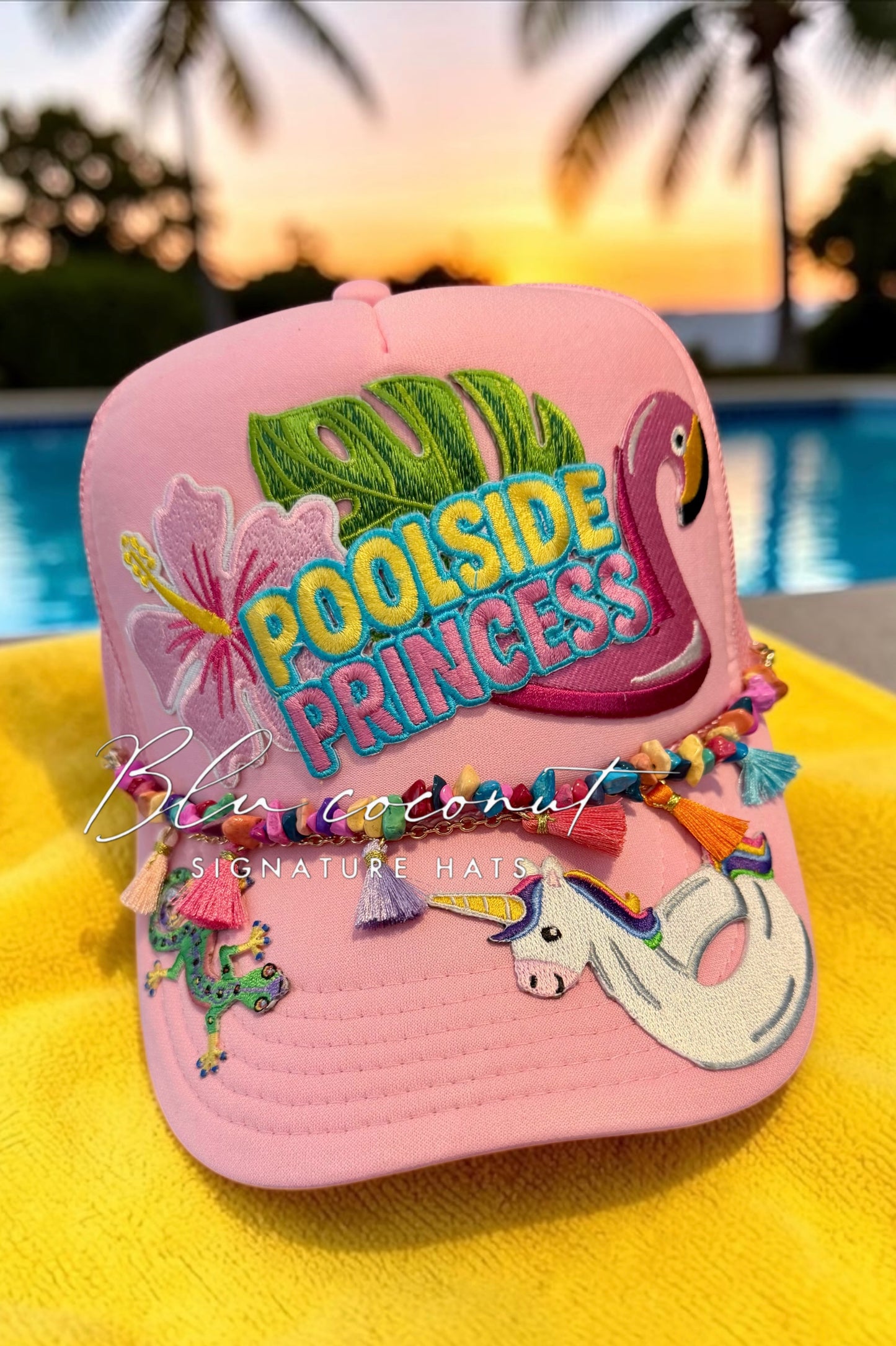 Blu Coconut Poolside Princess Trucker