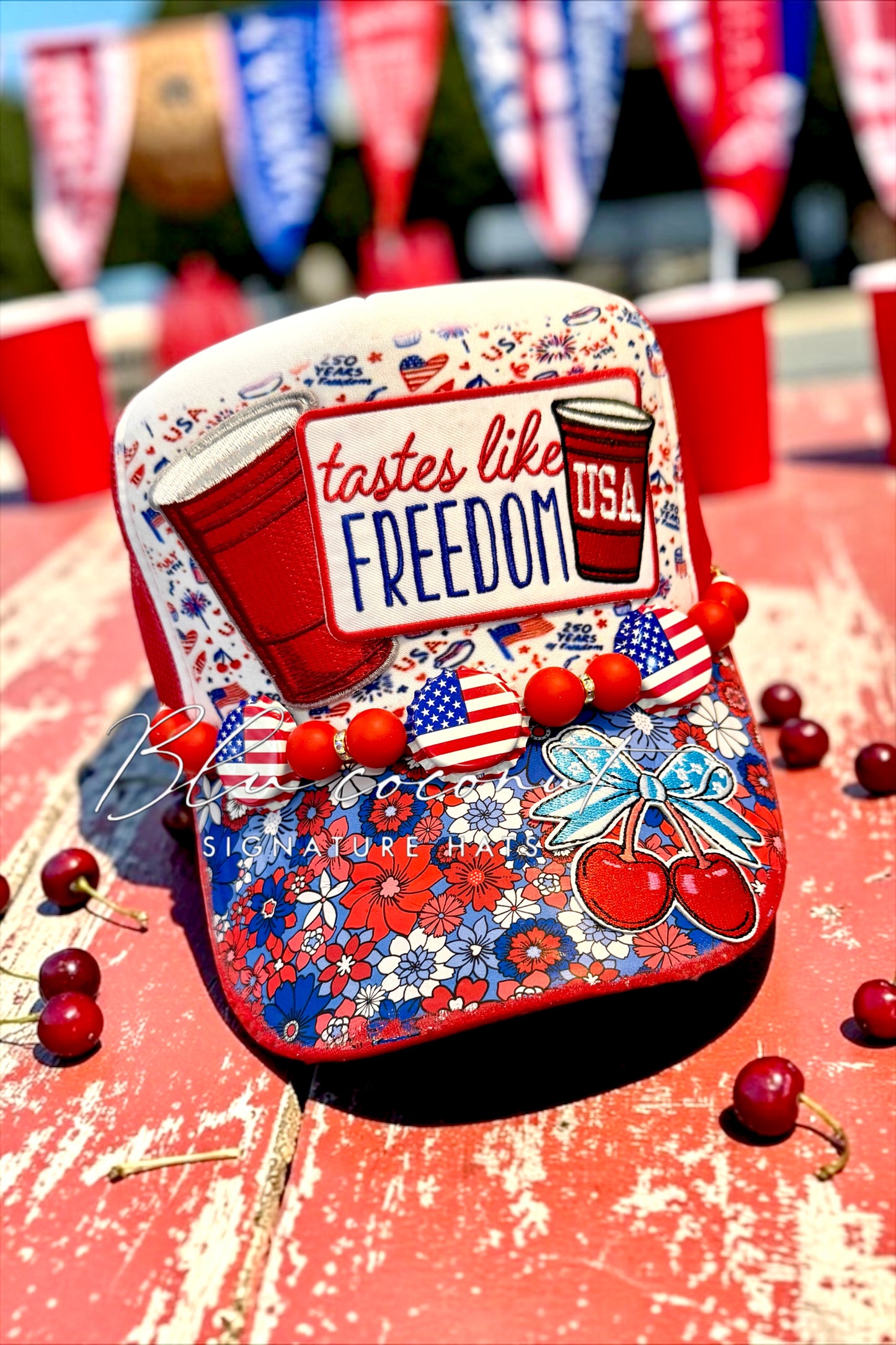 Blu coconut Freedom Trucker