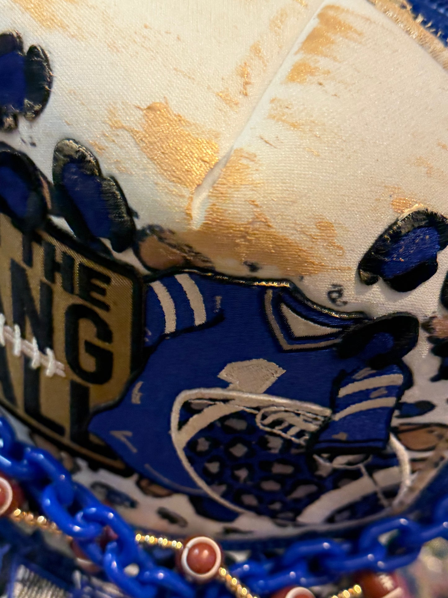 Blu Coconut run the dang ball football trucker hat.
