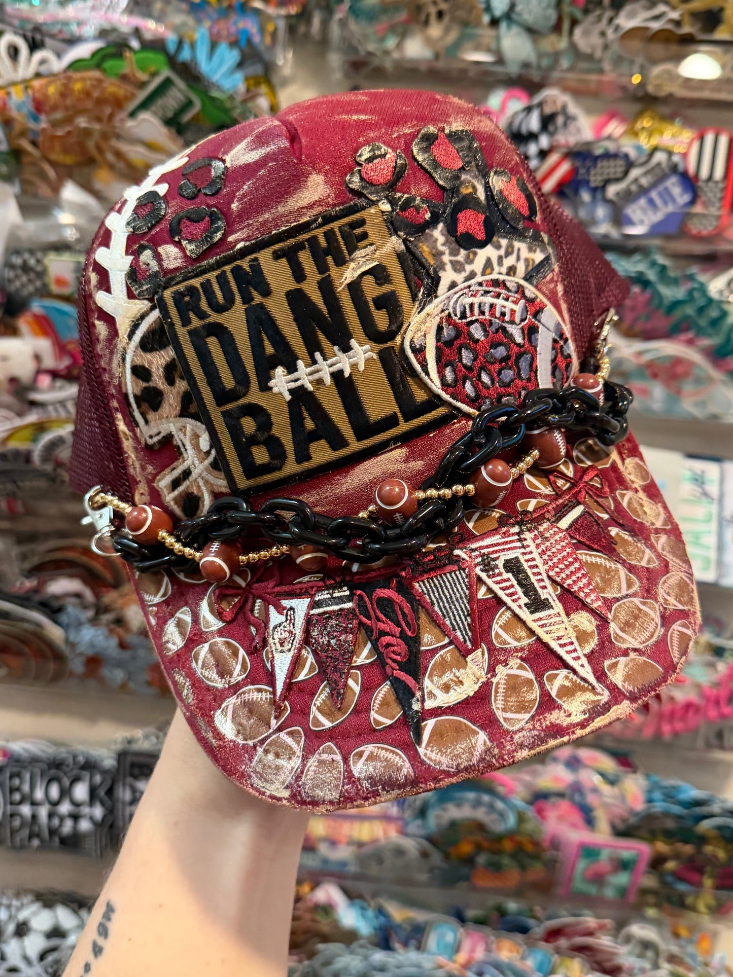 Blu Coconut Run The Dang Ball Trucker Hat