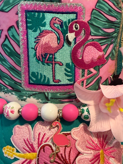 Blu Coconut Flamingo Trucker