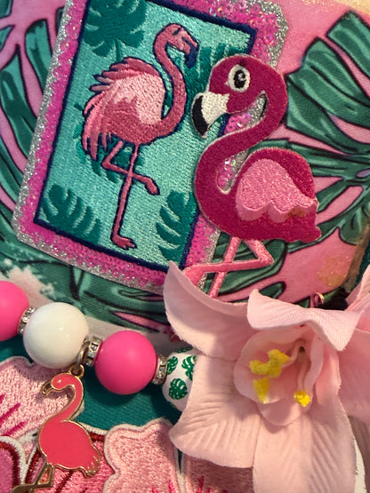 Blu Coconut Flamingo Trucker