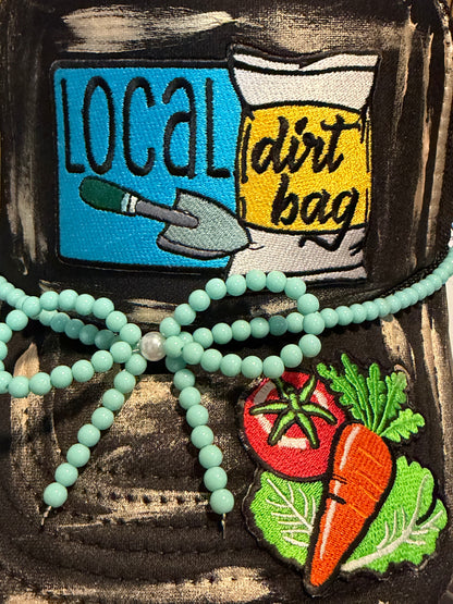 Blu Coconut local dirtbag trucker hat 🥬🍅🥕