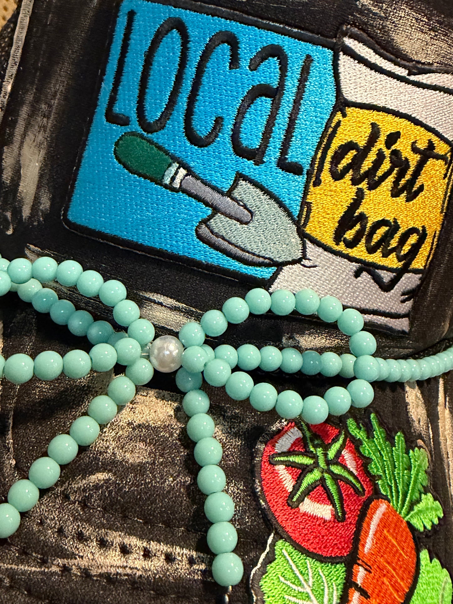 Blu Coconut local dirtbag trucker hat 🥬🍅🥕