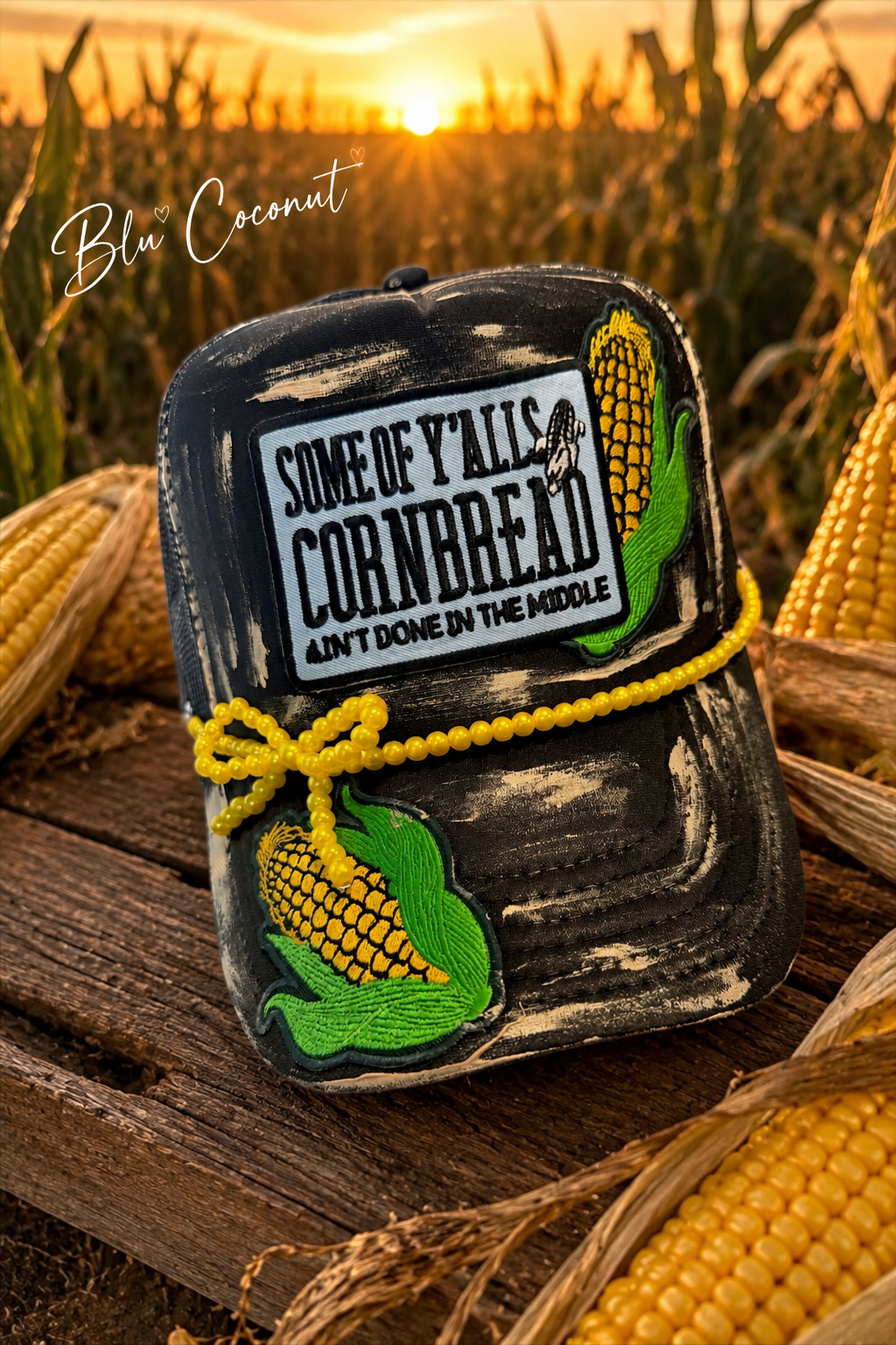 Blu Coconut Cornbread Trucker Hat