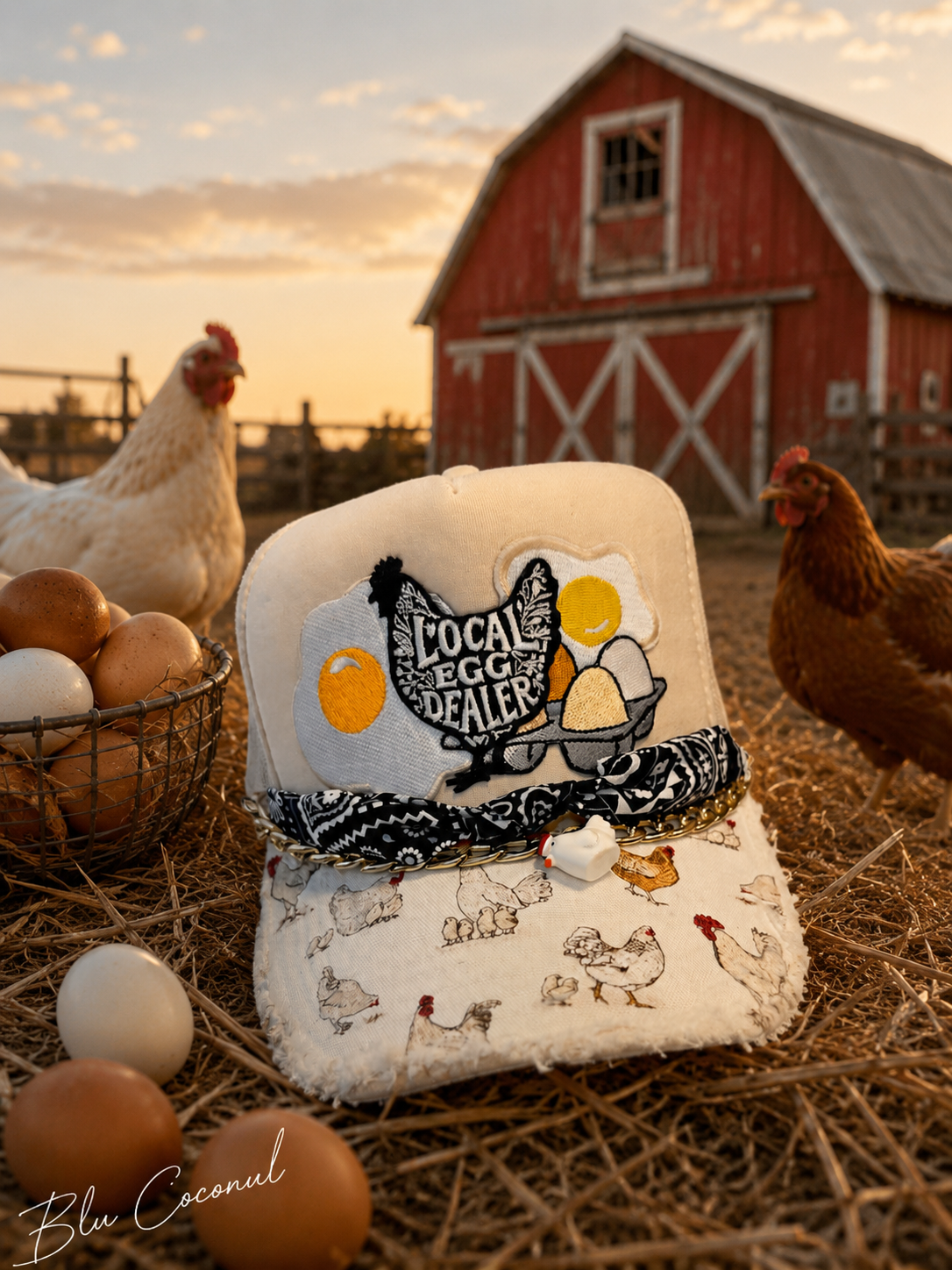 Blu Coconut local egg dealer Trucker 🐓