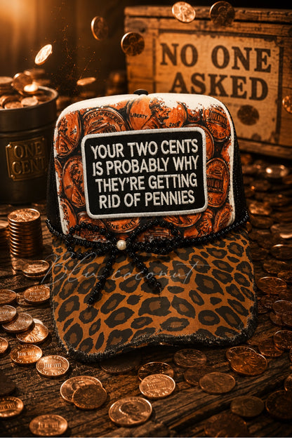Blu Coconut Two Cents Trucker Hat 🤣