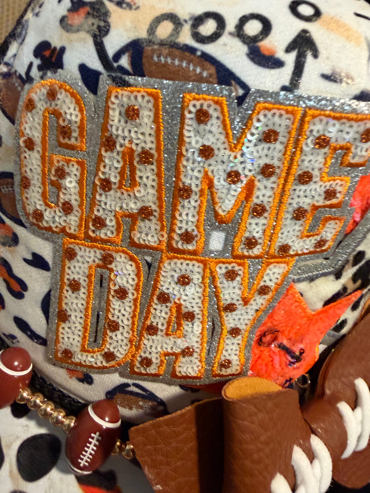Blu Coconut orange and black leopard print 🏈 Game Day Trucker