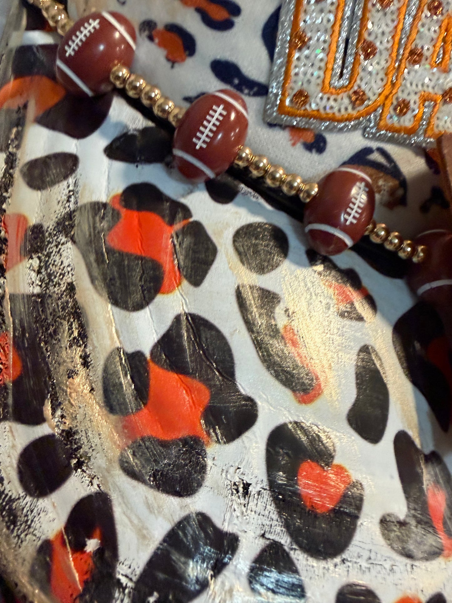 Blu Coconut orange and black leopard print 🏈 Game Day Trucker