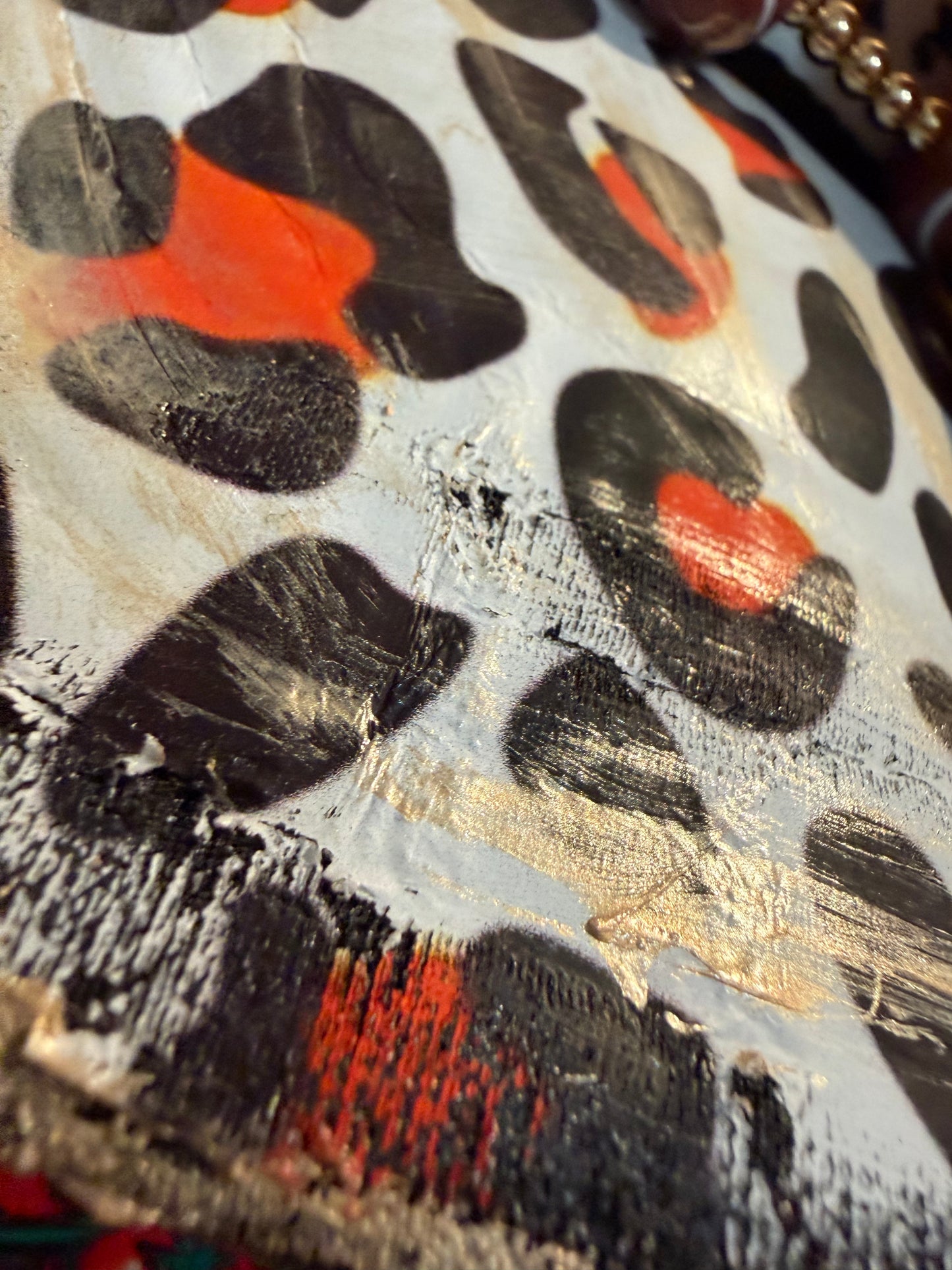 Blu Coconut orange and black leopard print 🏈 Game Day Trucker