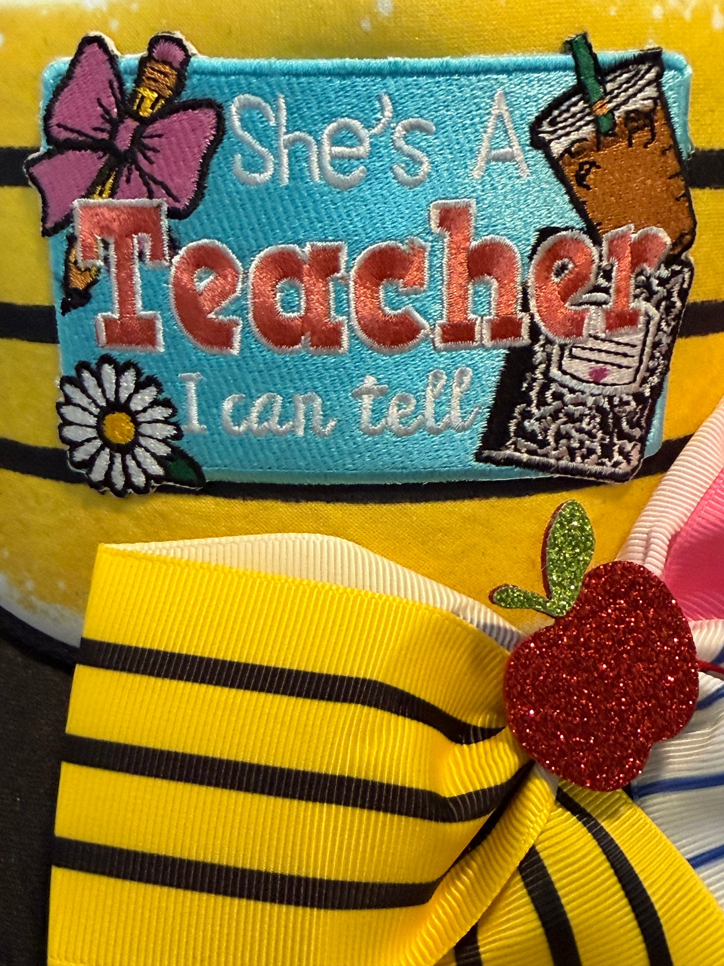 Blu coconut teacher trucker hat