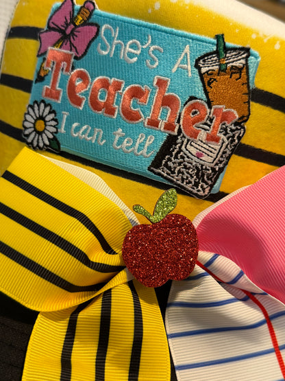 Blu coconut teacher trucker hat