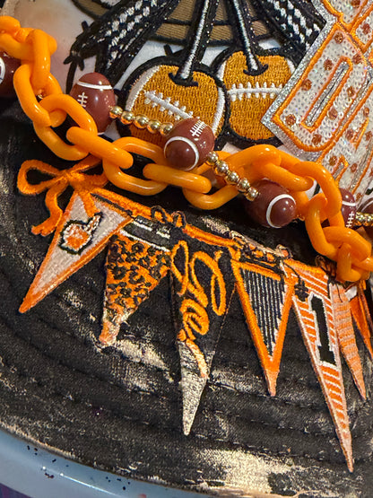 Blue Coconut Game Day Trucker Hat 🧡🏈