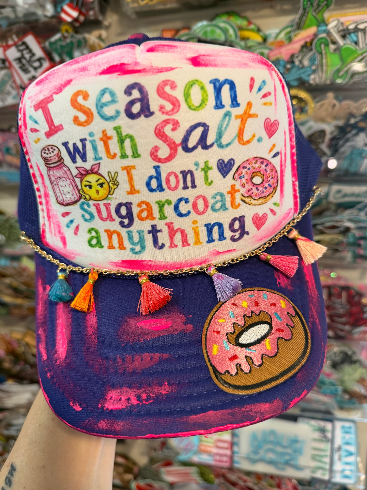 Blue Coconut Seasoned With Salt Trucker Hat