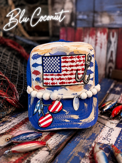 Blu Coconut Americana fishing trucker